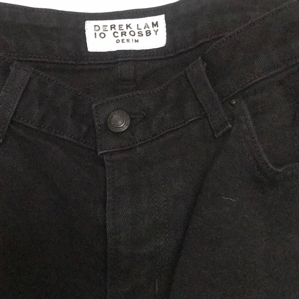 Black Jeans With Patchwork Detailing - image 7